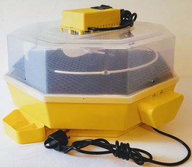 Incubator Cleo 5 cu termohigrometru digital, întoarcere automată ouă de găină şi cupă exterioară pt. apă