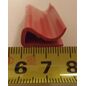Banda protectie anti-zgariere rosie plastic pentru plasa din sarma sudata